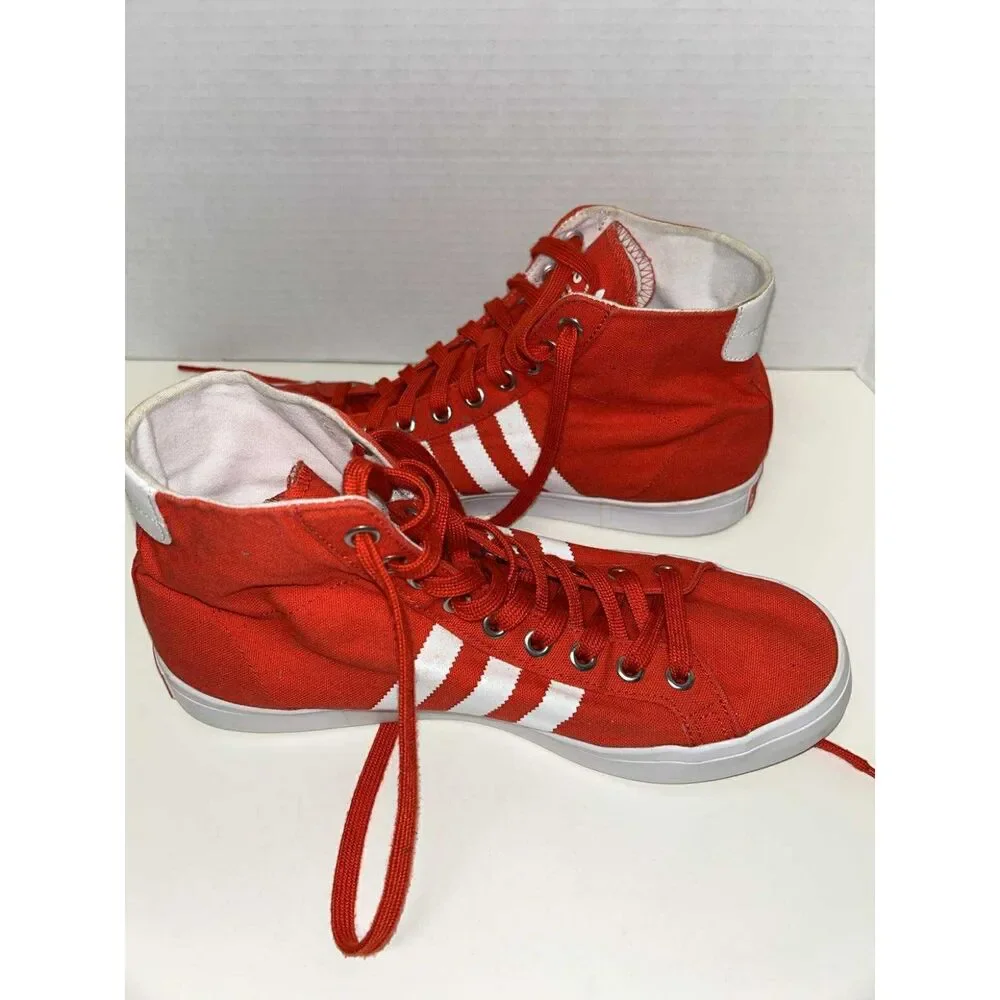 Adidas Court Vantage Sneakers Men’s Sz 10 High Top Lace Up Shoes Rare